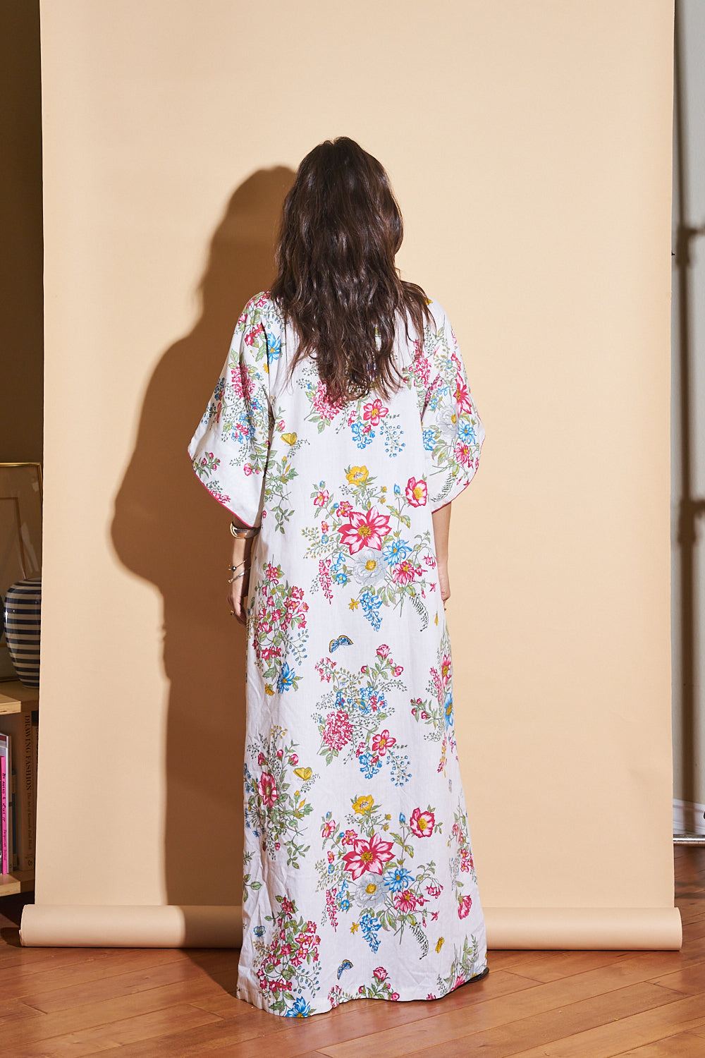 Vintage Floral Housecoat, Sz XS-Medium