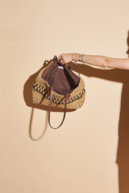 Vintage Woven Straw Purse