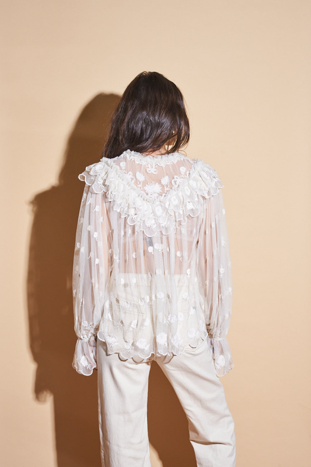 Pre-loved Ulla Johnson Lace Blouse, Sz Small