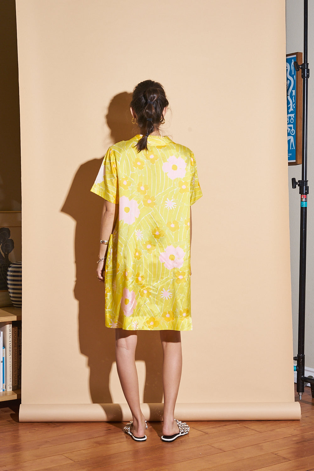 60's Floral Dress, Sz XS-Small
