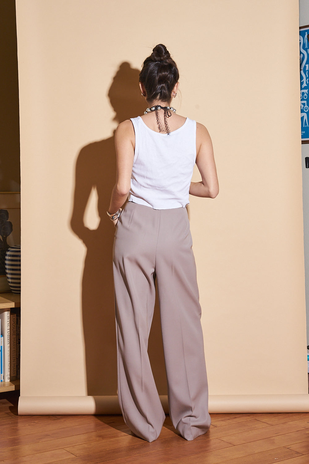 Vintage Gucci Taupe Trouser, Sz 27"