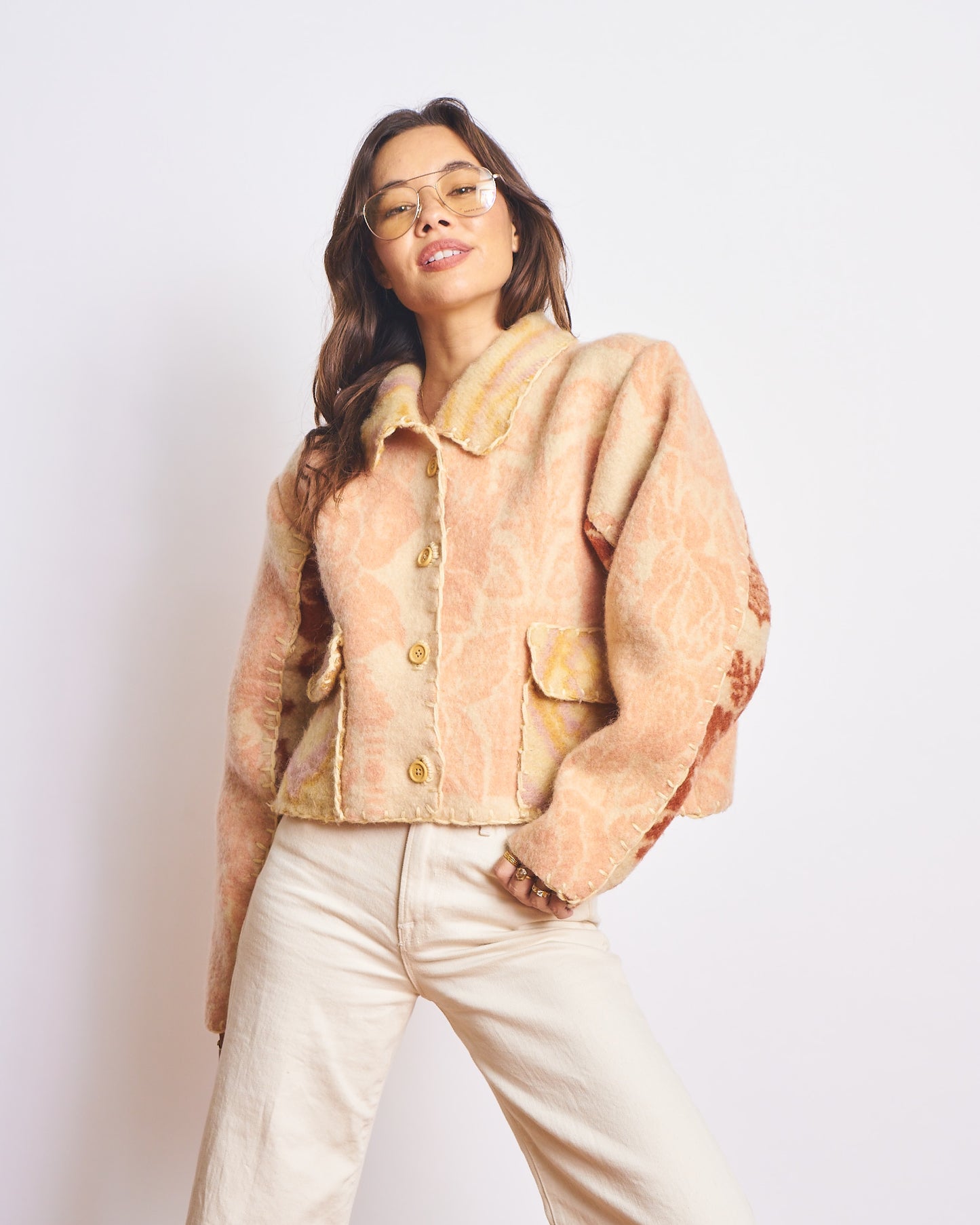 Moana Vintage Patchwork Blanket Jacket