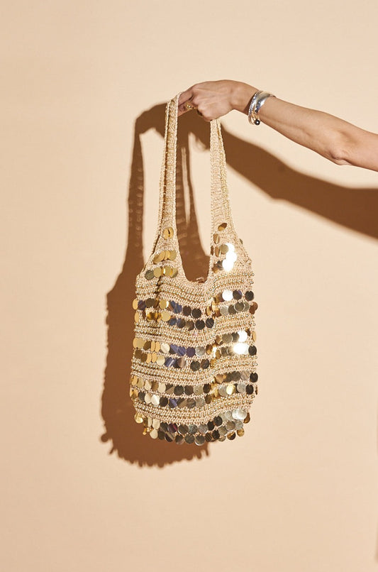 Gold Sequin Tote