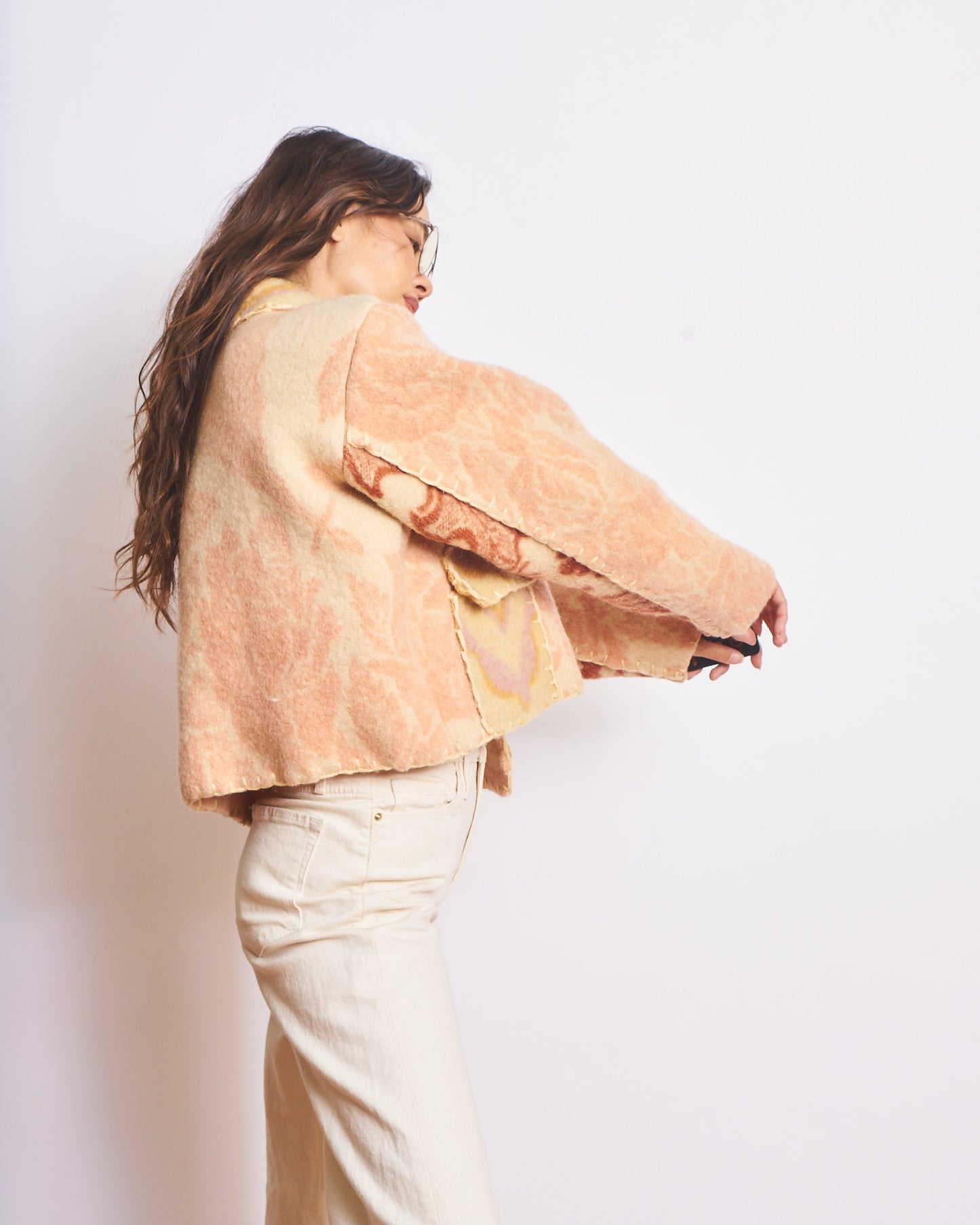 Moana Vintage Patchwork Blanket Jacket